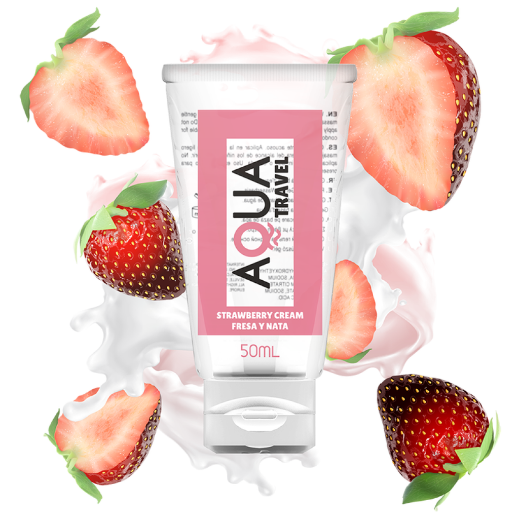 Aqua Lubrificante GUSTO FRAGOLA E PANNA – 50 ML