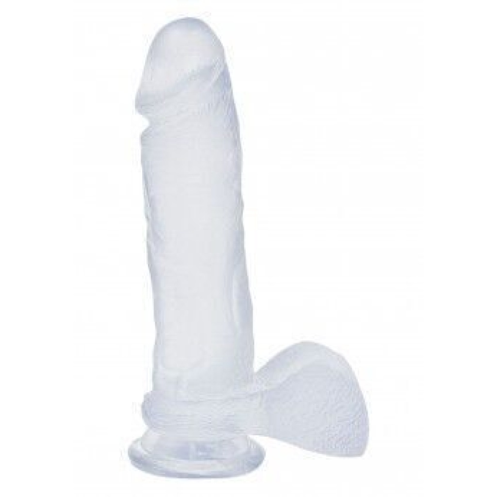 Dildo Crystal Jellies con testicoli Cock 8 ”